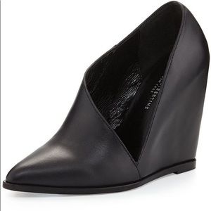 Saint & Libertine Anglo Asymmetrical Leather Cutout wedges